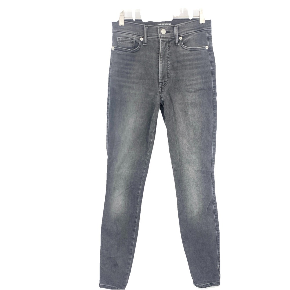 Lucky Brand Women Size‎ 3 27 29 LONG Uni Fit Jeans Black Pants Skinny Slim High